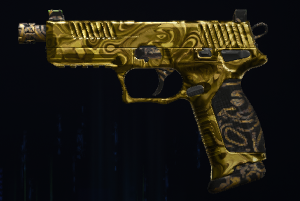 Rendu du camouflage Damas doré sur Jäger 45